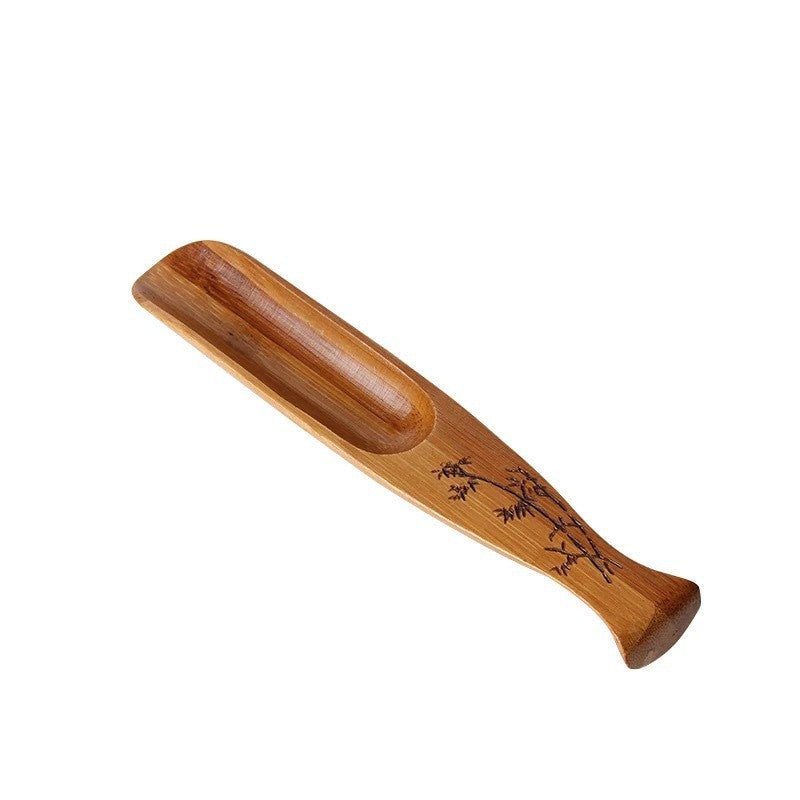 Bamboo Tea Spoon Tea Shovel Measure And Divide Tea Spoon Enjoy Tea Lotus - Pumi J Wellness Co