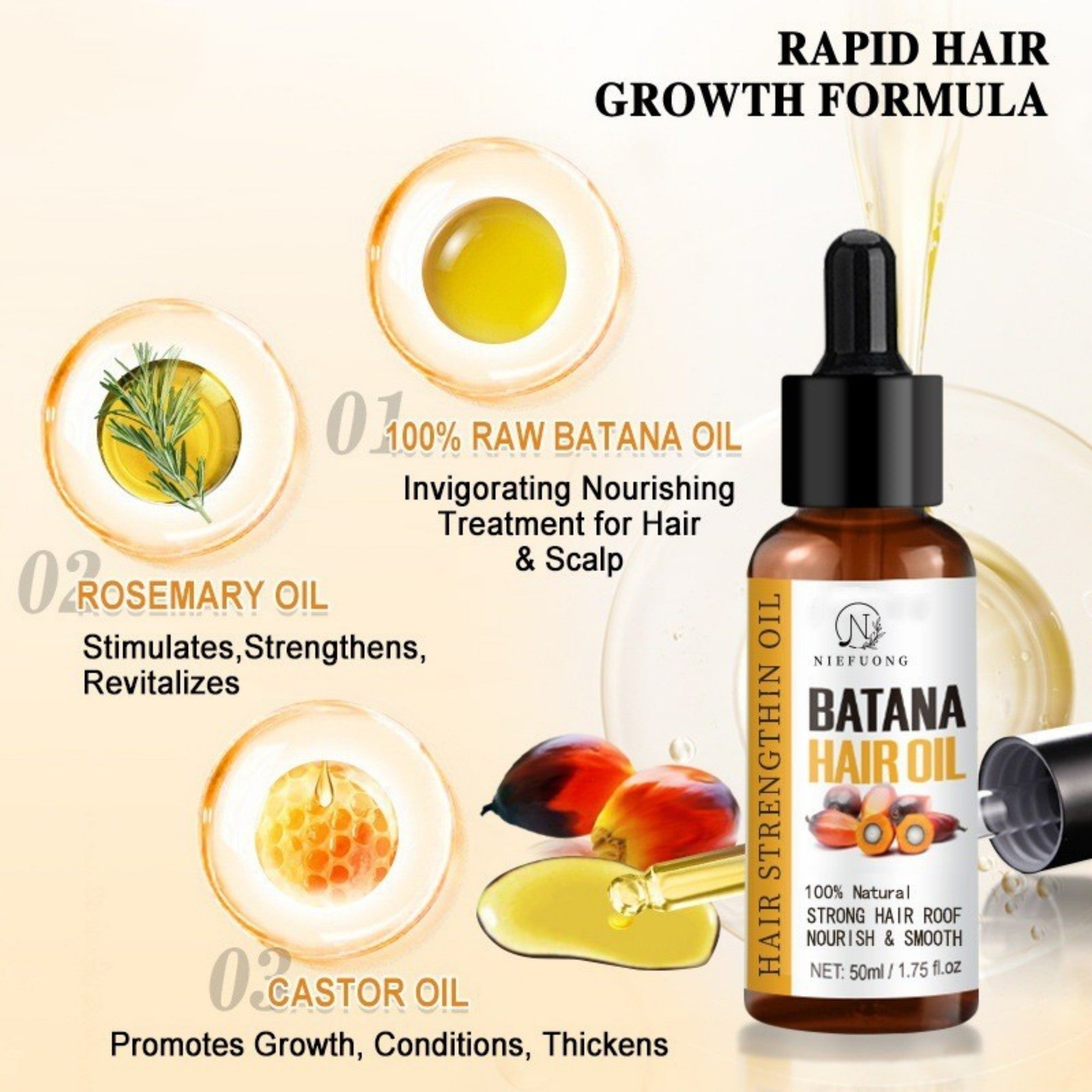 Batana Oil 50ml Hair Care - Pumi J Wellness Co