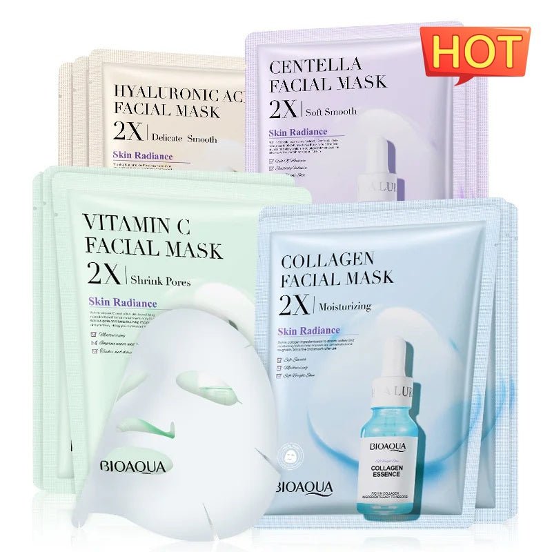 Collagen Face Mask Moisturizing Firming Face Sheet Mask Hyaluronic - Pumi J Wellness Co