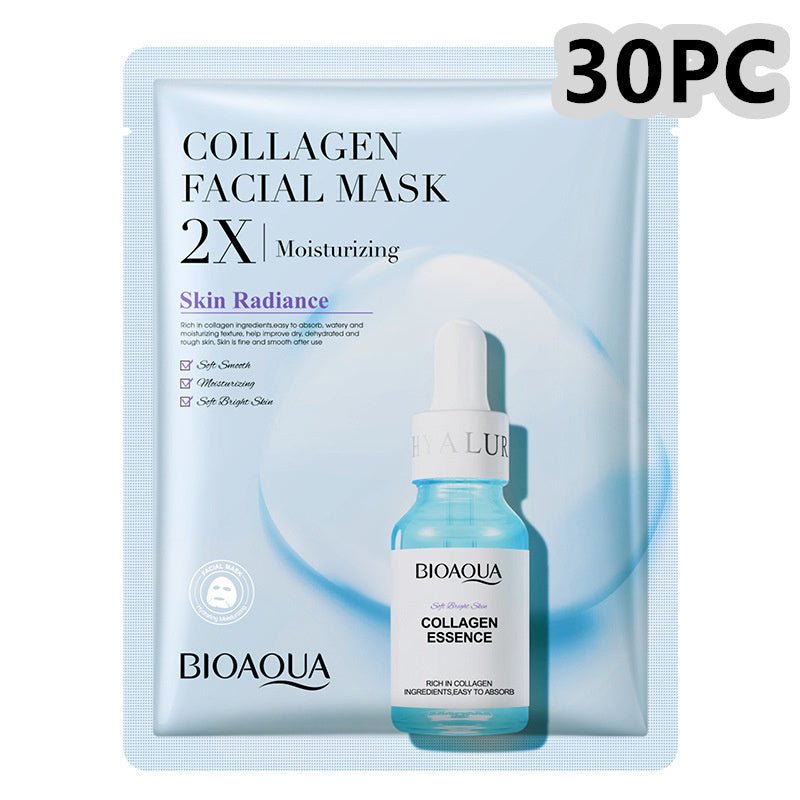 Collagen Face Mask Moisturizing Firming Face Sheet Mask Hyaluronic - Pumi J Wellness Co