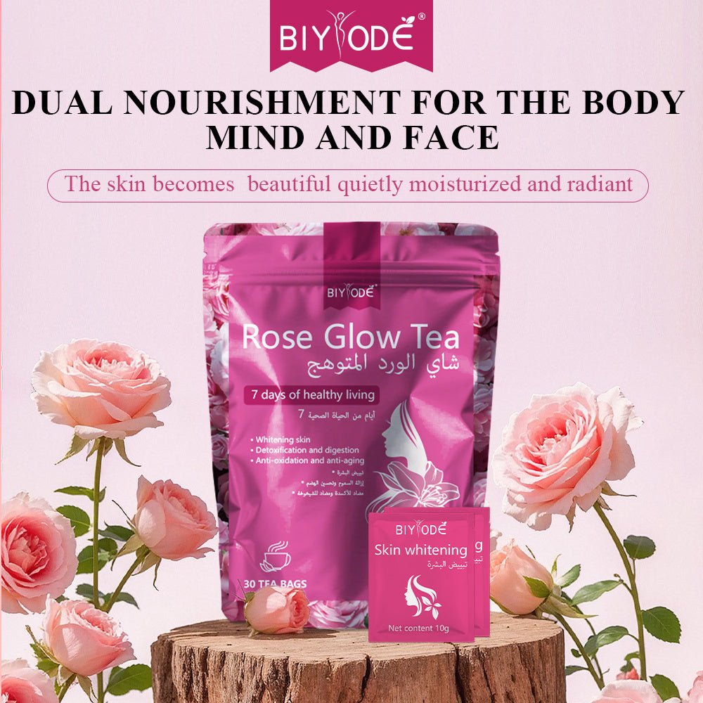 Custom Rose Glow Herbal Tea Bags | OEM & ODM Manufacturer - Pumi J Wellness Co