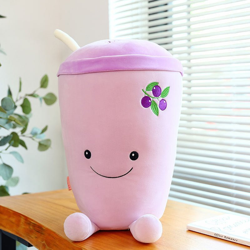 Fruit milk tea cup cute pillow - Pumi J Wellness Co