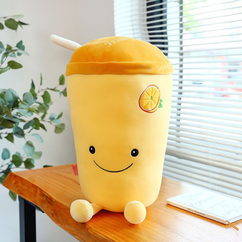 Fruit milk tea cup cute pillow - Pumi J Wellness Co