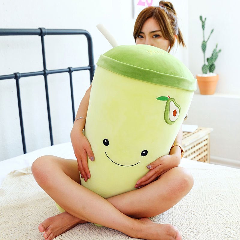 Fruit milk tea cup cute pillow - Pumi J Wellness Co