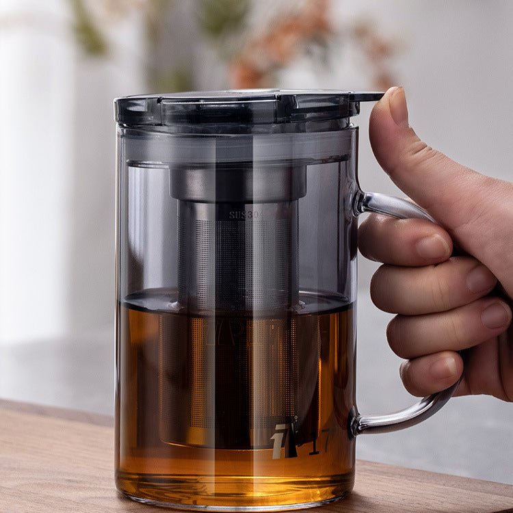 Glass Of Tea Separated Strainer Tea Brewing Cup Teapot - Pumi J Wellness Co