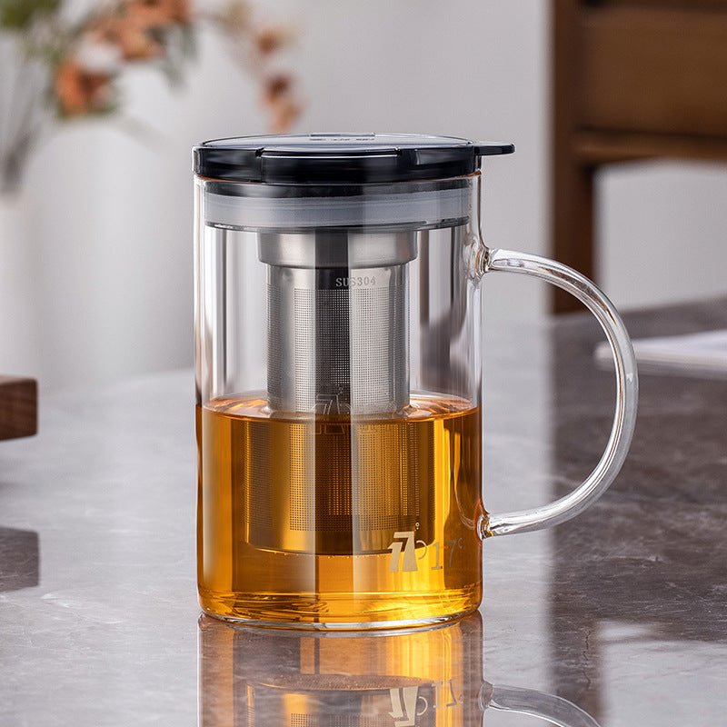 Glass Of Tea Separated Strainer Tea Brewing Cup Teapot - Pumi J Wellness Co