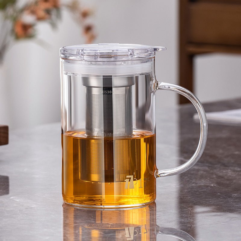 Glass Of Tea Separated Strainer Tea Brewing Cup Teapot - Pumi J Wellness Co