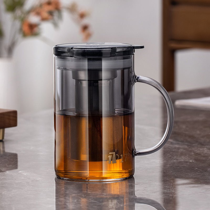 Glass Of Tea Separated Strainer Tea Brewing Cup Teapot - Pumi J Wellness Co