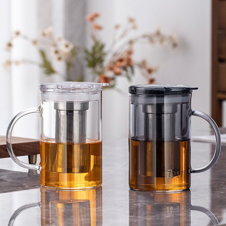 Glass Of Tea Separated Strainer Tea Brewing Cup Teapot - Pumi J Wellness Co