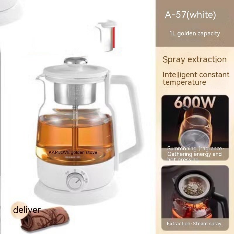 Glass Tea Maker Electric Steam Spray Tea Brewing Pot - Pumi J Wellness Co