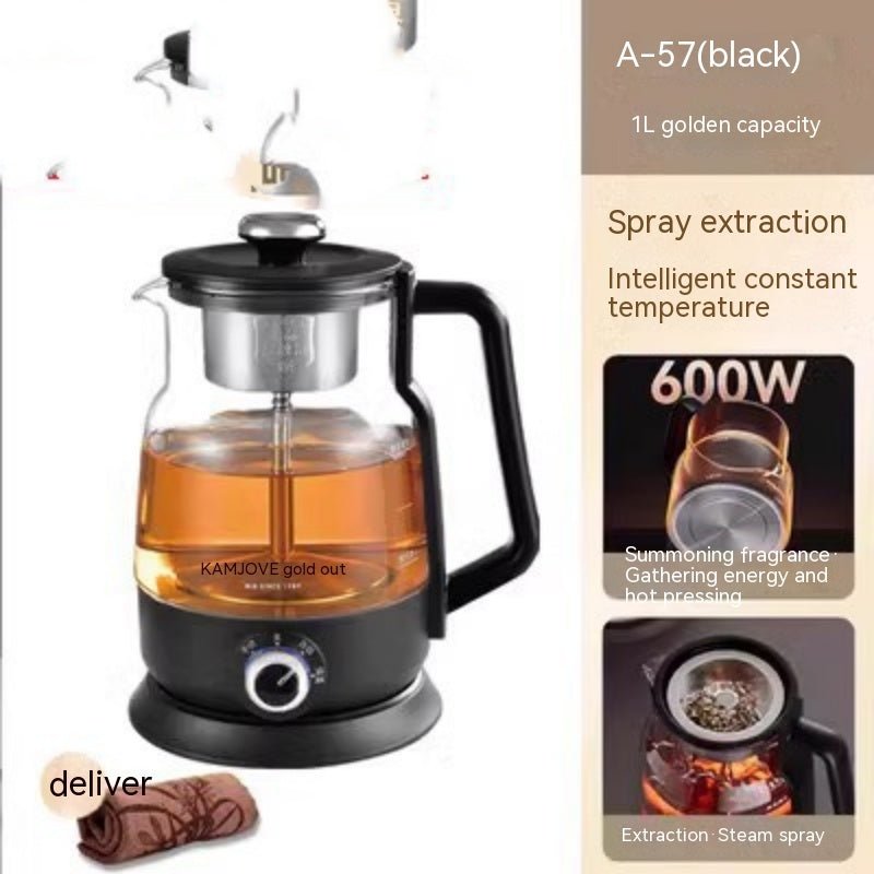 Glass Tea Maker Electric Steam Spray Tea Brewing Pot - Pumi J Wellness Co