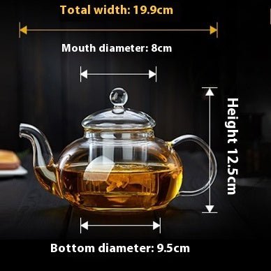 Glass Tea Set Scented Teapot High Temperature Resistant Tea Brewing - Pumi J Wellness Co