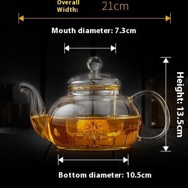 Glass Tea Set Scented Teapot High Temperature Resistant Tea Brewing - Pumi J Wellness Co