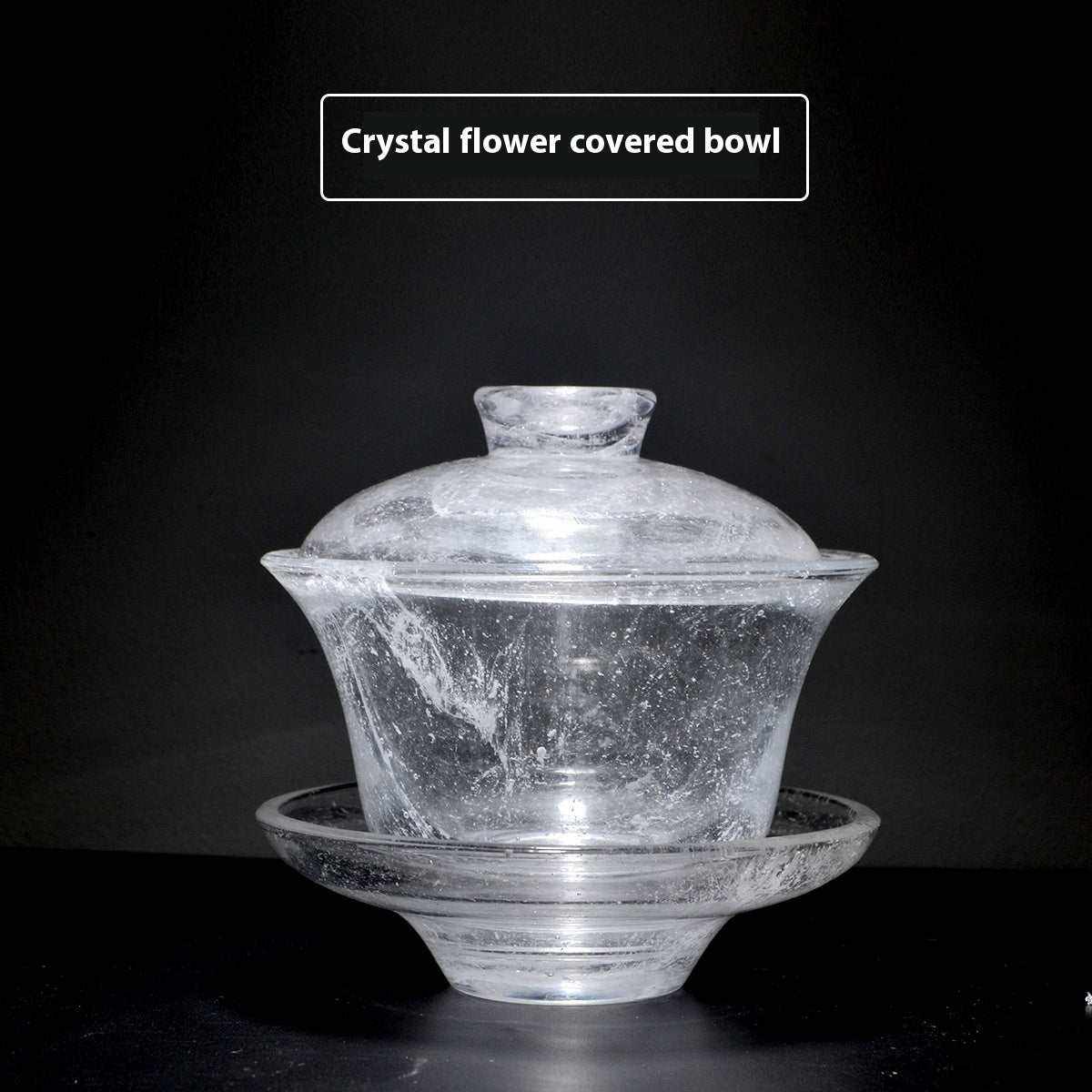 Household Crystal Floating Flower Glass Tea Set for Modern Home Living - Pumi J Wellness Co