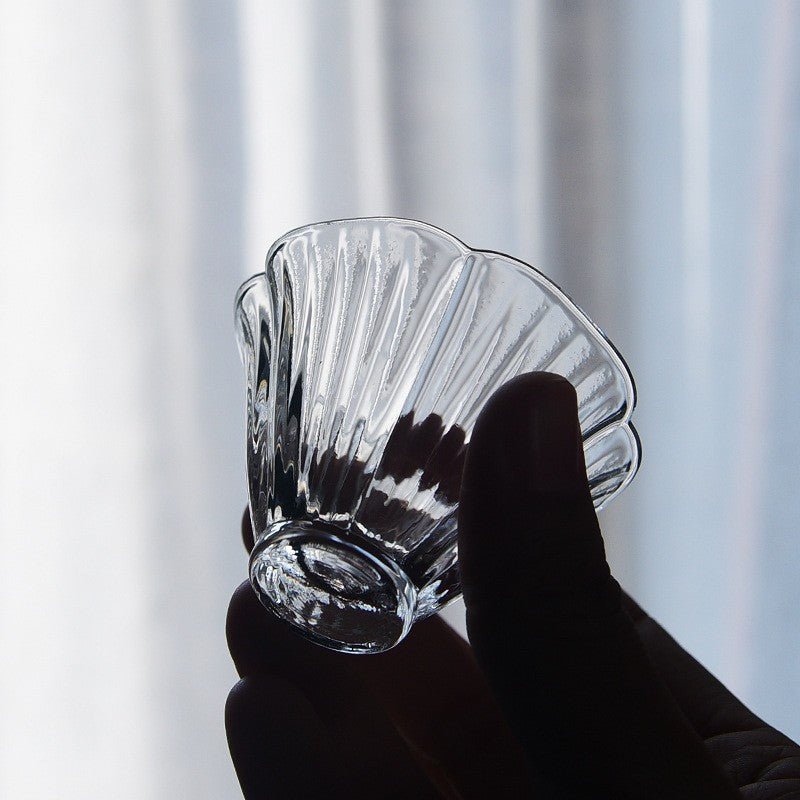 Kung Fu Tea Set Transparent Hibiscus Petal Cups - Pumi J Wellness Co