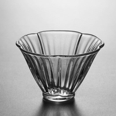 Kung Fu Tea Set Transparent Hibiscus Petal Cups - Pumi J Wellness Co