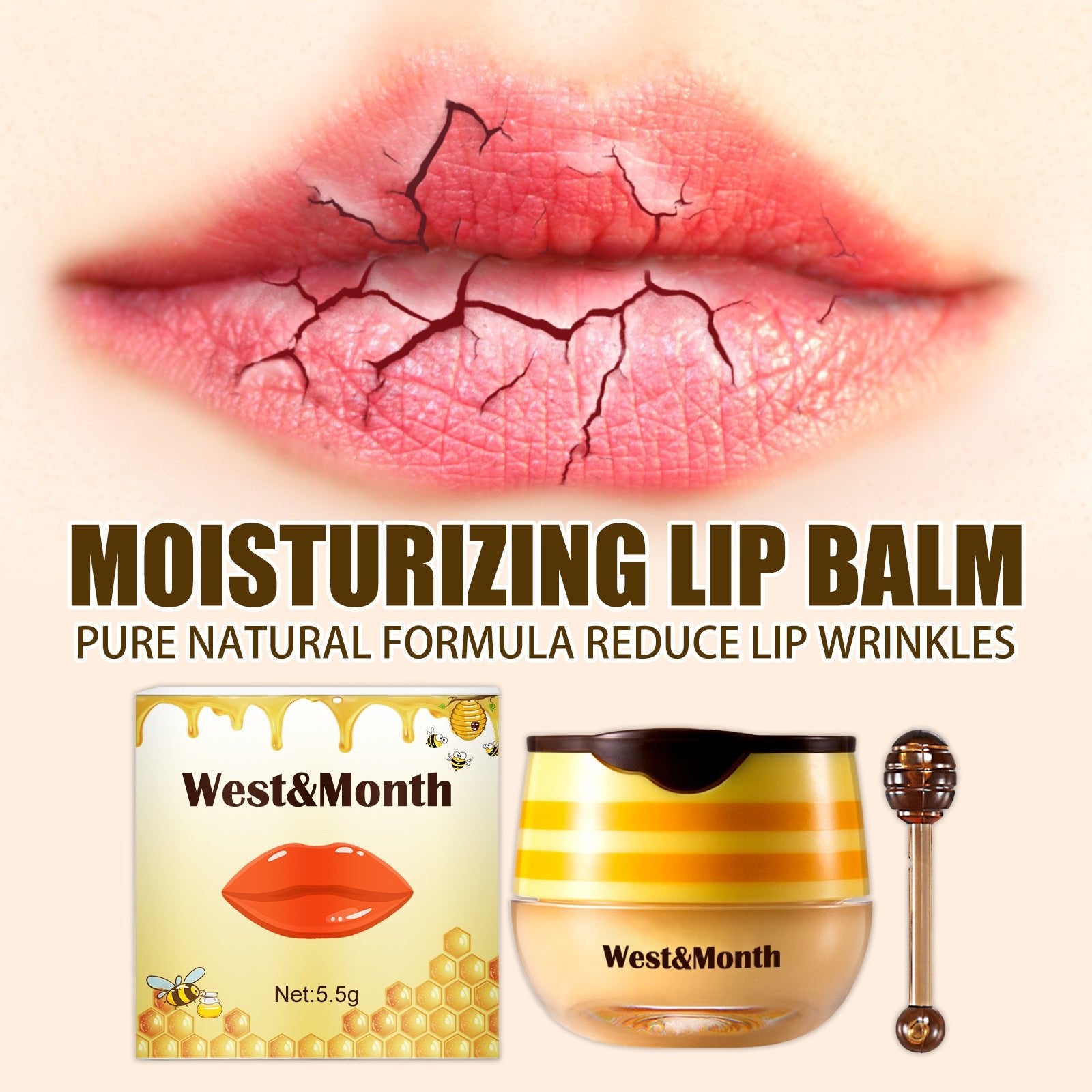 Lip Brush Propolis Moisturizing Lip Mask Desalination - Pumi J Wellness Co
