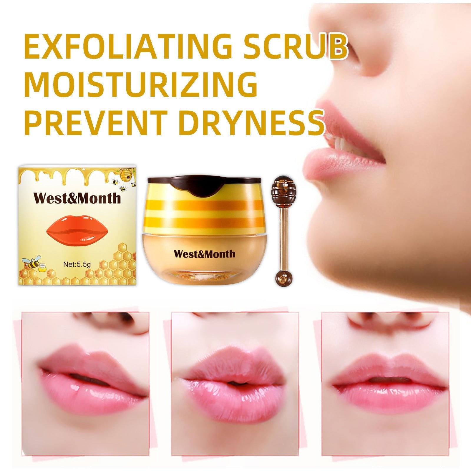 Lip Brush Propolis Moisturizing Lip Mask Desalination - Pumi J Wellness Co