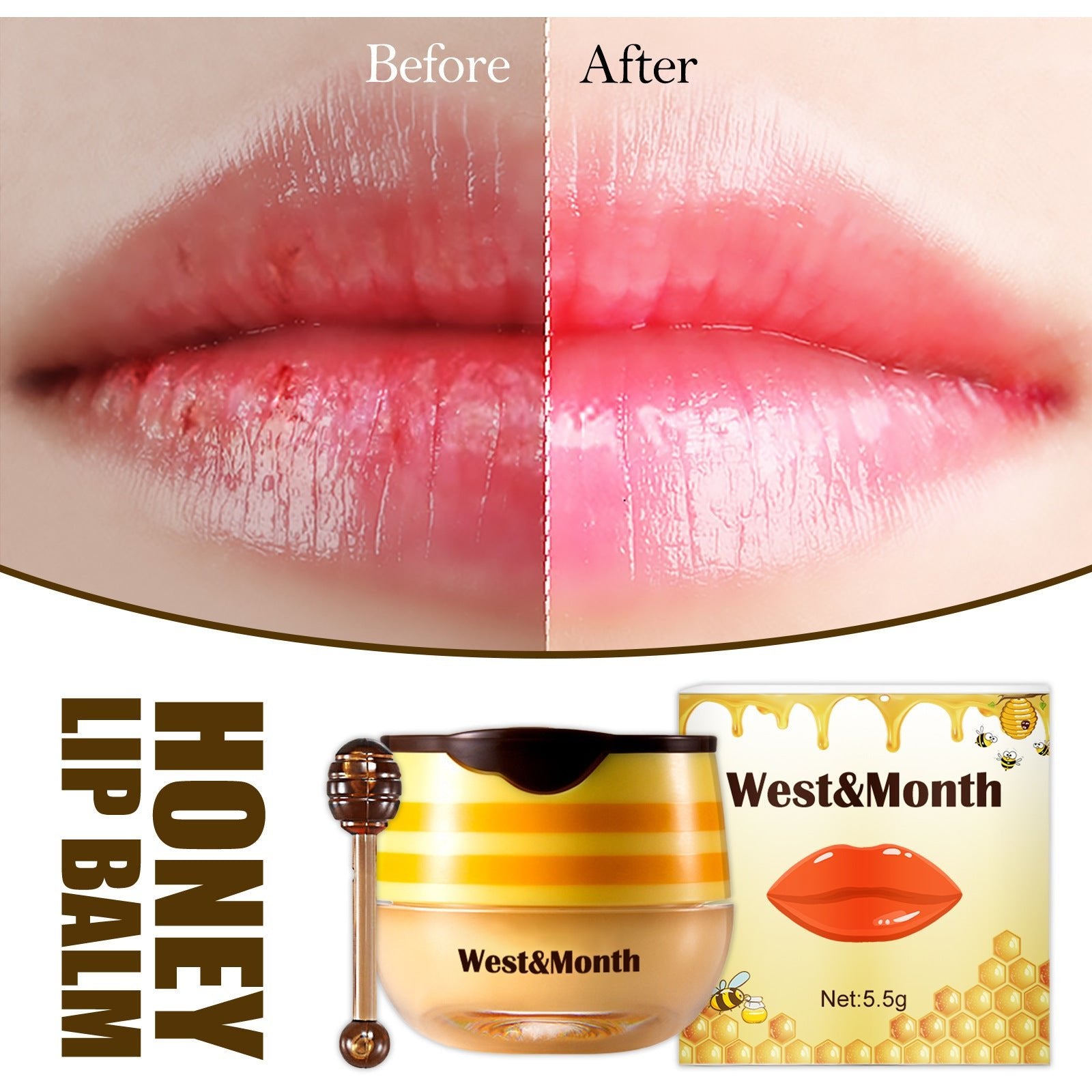 Lip Brush Propolis Moisturizing Lip Mask Desalination - Pumi J Wellness Co