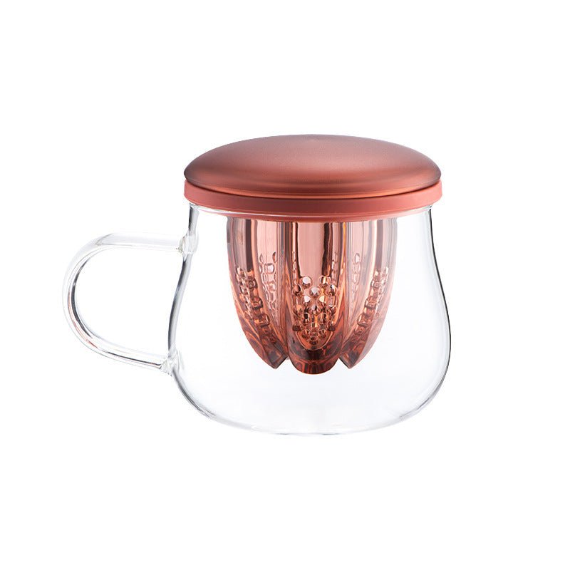 Marble Fruit Tea Cup Heat Resistant Glass Flower Tea Cup - Pumi J Wellness Co