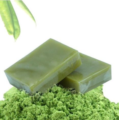 Organic Handmade Matcha Green Tea Powder Soap Whitening, Moisturizing, Acne Cleansing Soap - Pumi J Wellness Co