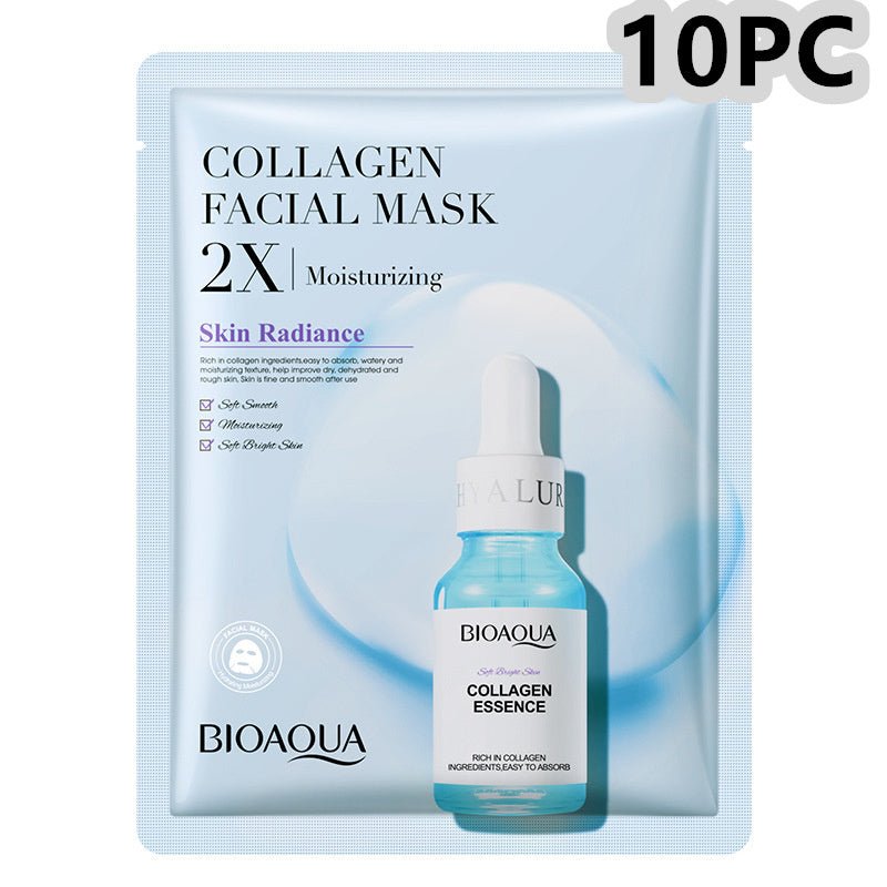 Collagen Face Mask Moisturizing Firming Face Sheet Mask Hyaluronic - Pumi J Wellness Co