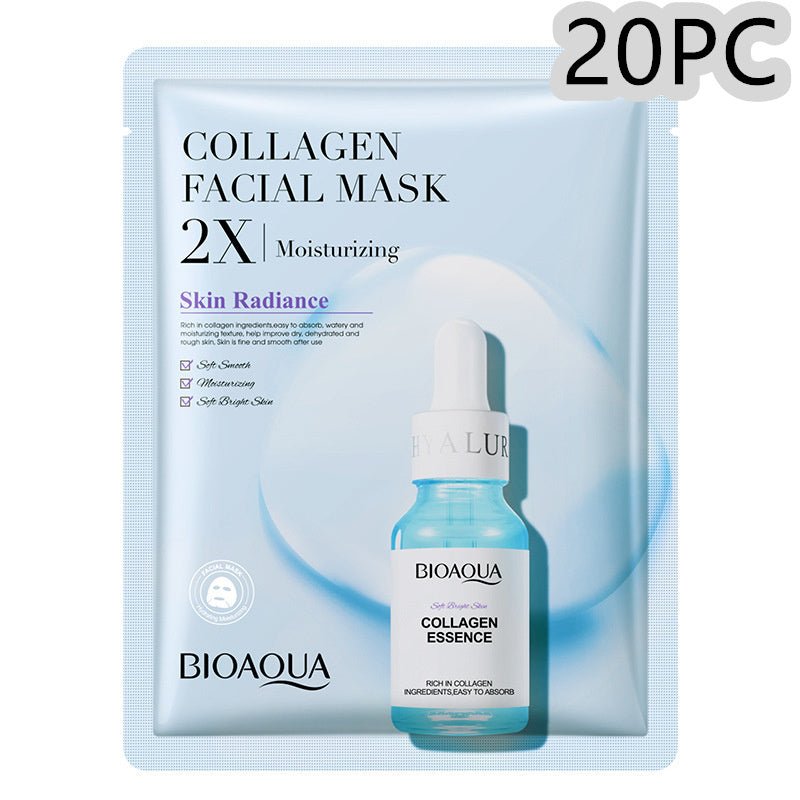 Collagen Face Mask Moisturizing Firming Face Sheet Mask Hyaluronic - Pumi J Wellness Co