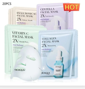 Collagen Face Mask Moisturizing Firming Face Sheet Mask Hyaluronic - Pumi J Wellness Co