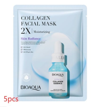 Collagen Face Mask Moisturizing Firming Face Sheet Mask Hyaluronic - Pumi J Wellness Co