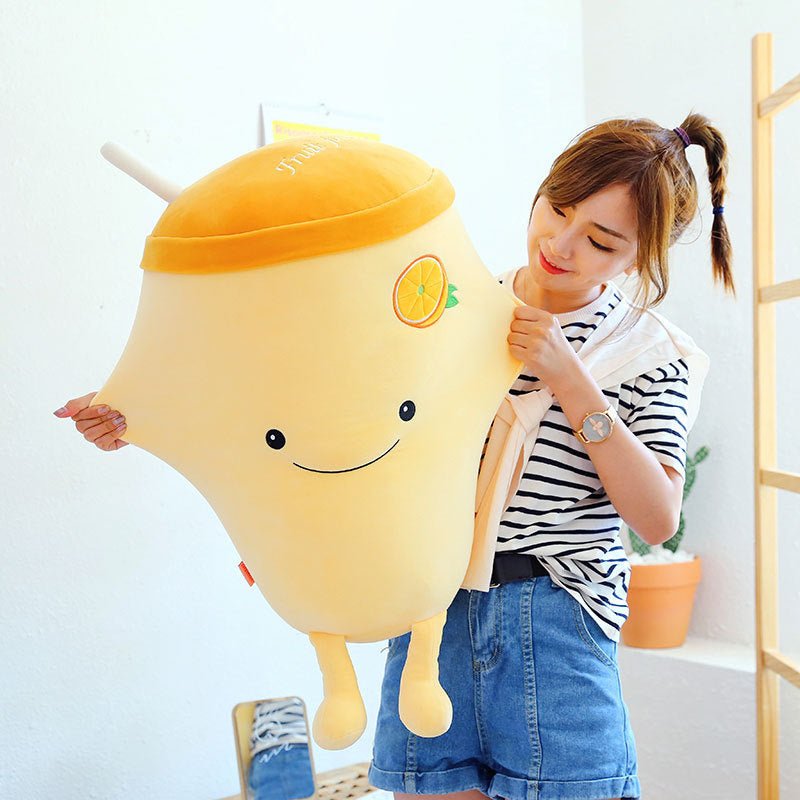 Fruit milk tea cup cute pillow - Pumi J Wellness Co