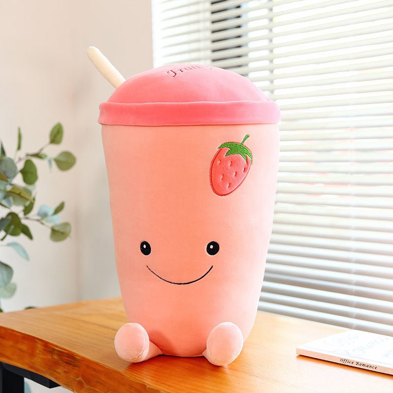 Fruit milk tea cup cute pillow - Pumi J Wellness Co