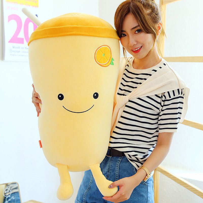 Fruit milk tea cup cute pillow - Pumi J Wellness Co