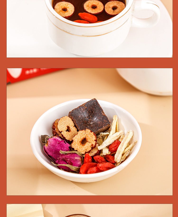 Ginger Tea With Brown Sugar Red Dates Cinnamon Wolfberry - Pumi J Wellness Co