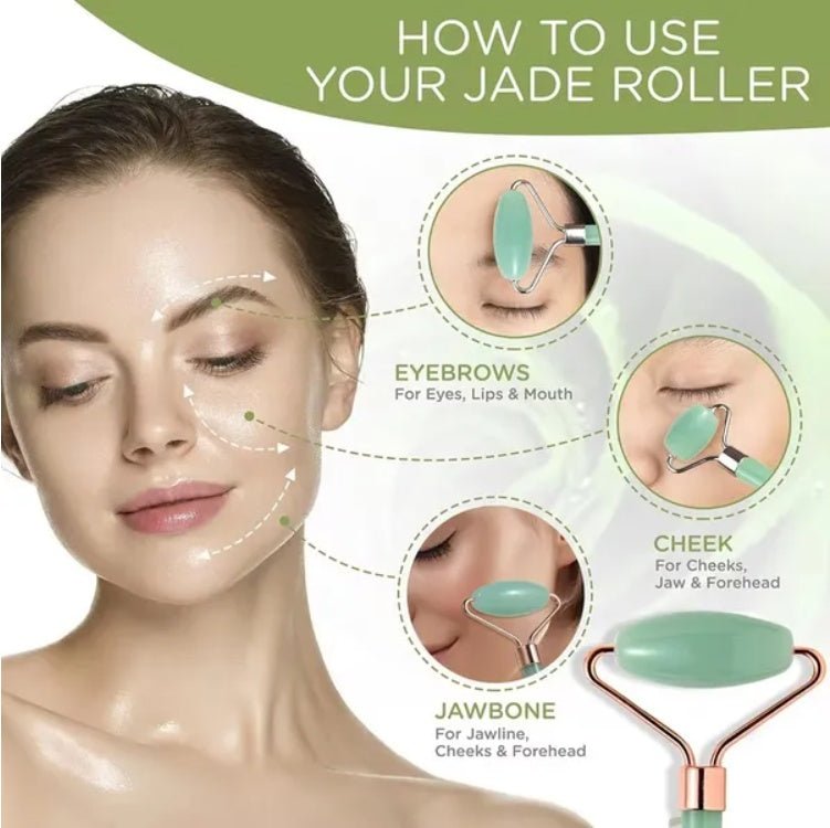 Gua Sha Board 2PCS Massage Stone For Facial Body Skincare Roller - Pumi J Wellness Co