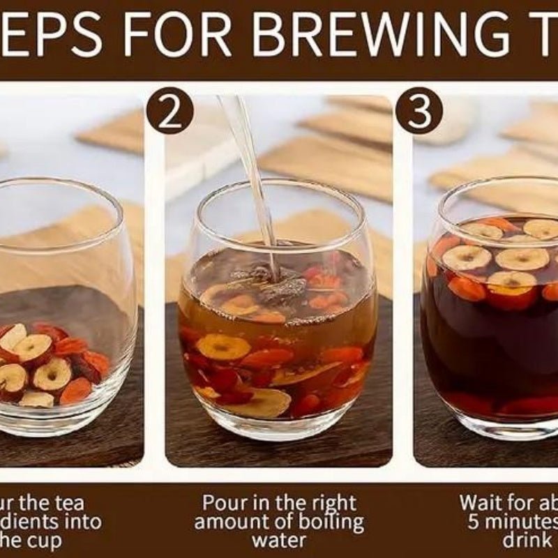 Handmade Red Dates And Goji Berry Eight Treasure Tea - Pumi J Wellness Co