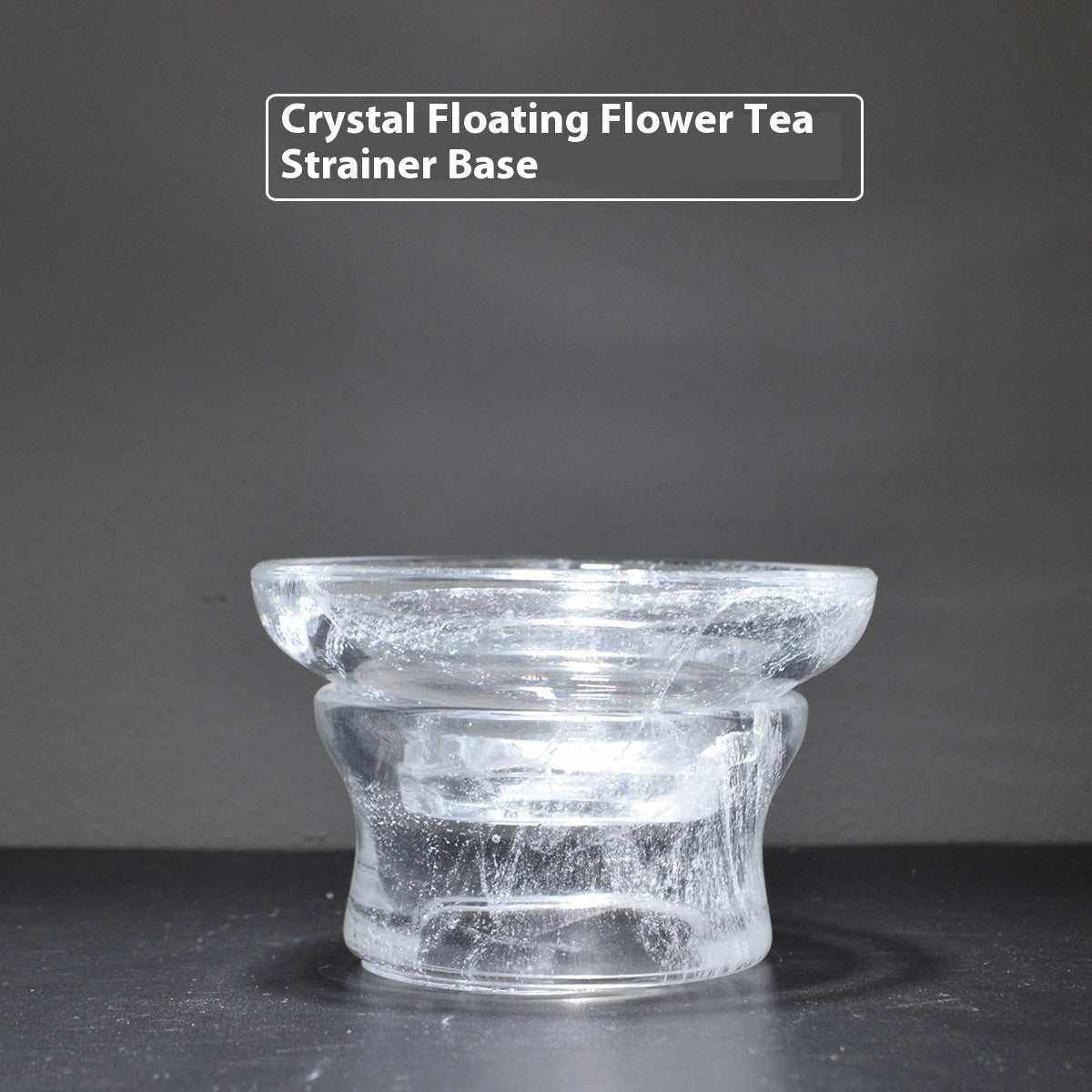 Household Crystal Floating Flower Glass Tea Set for Modern Home Living - Pumi J Wellness Co