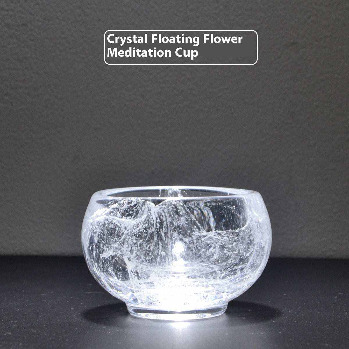Household Crystal Floating Flower Glass Tea Set for Modern Home Living - Pumi J Wellness Co