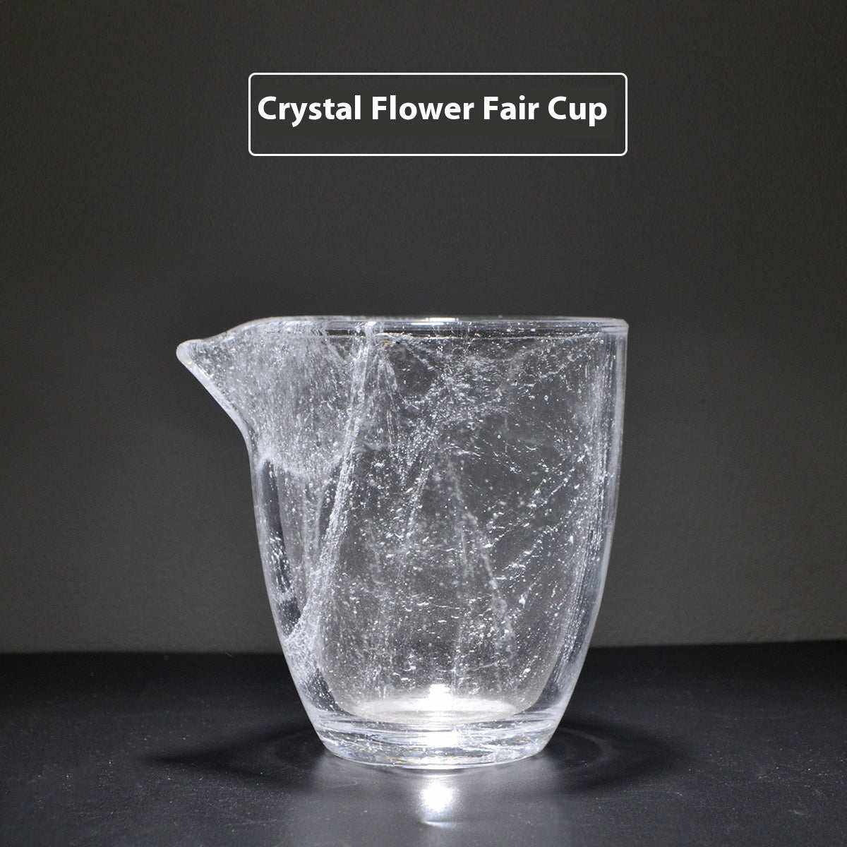 Household Crystal Floating Flower Glass Tea Set for Modern Home Living - Pumi J Wellness Co