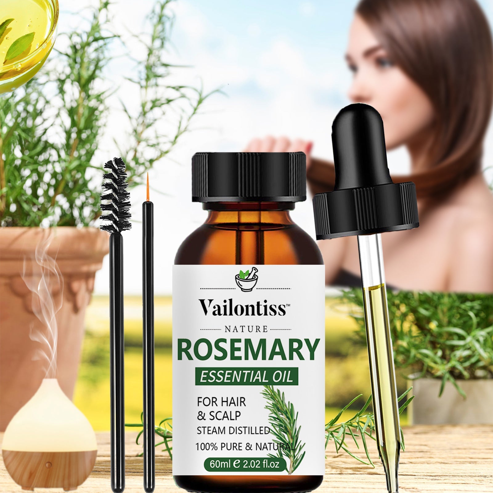 Rosemary Hair Care Essential Oil Hair Growth Strengthening - Pumi J Wellness Co